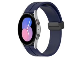 Pulseira De Silicone Com Fecho Magnético, Cor Sólida, Para Samsung Galaxy Watch 46mm 22mm
