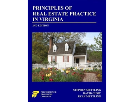 Livro Principles of Real Estate Practice in Virginia Second Edition de David Cusic e Ryan Mettling Stephen Mettling (Inglês)