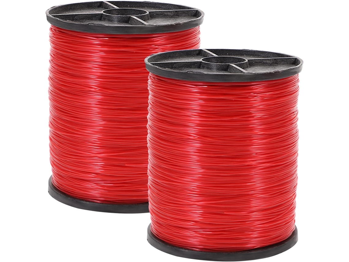 Anneome 2-rolos De Fio Suspensão Transparente Vermelho, Fio De Nylon Para Decoração Guirlandas, Linha De Pesca Invisível