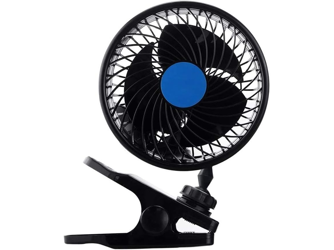 Ventilador De Carro Queta Com Clipe, Ventilador De Ar Condicionado Ajustável 6 Polegadas, 9w, 12v