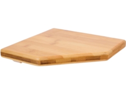 Prateleira De Canto Triangular Bambu, Estilo Rústico, Pequena, Para Cozinha, Banheiro, Exposição E Armazenamento