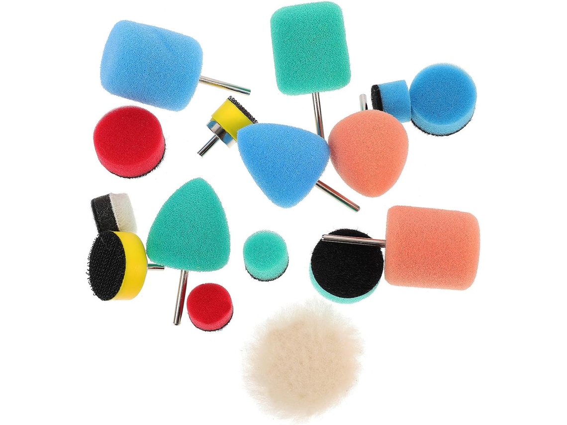 Conjunto De 16 Esponjas Leves Para Polimento De Faróis E Máquinas De Polimento.