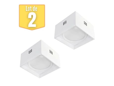 Conjunto de 2 Luzes de Teto Led 10W 700Lm 4200K Branco HOROZ
