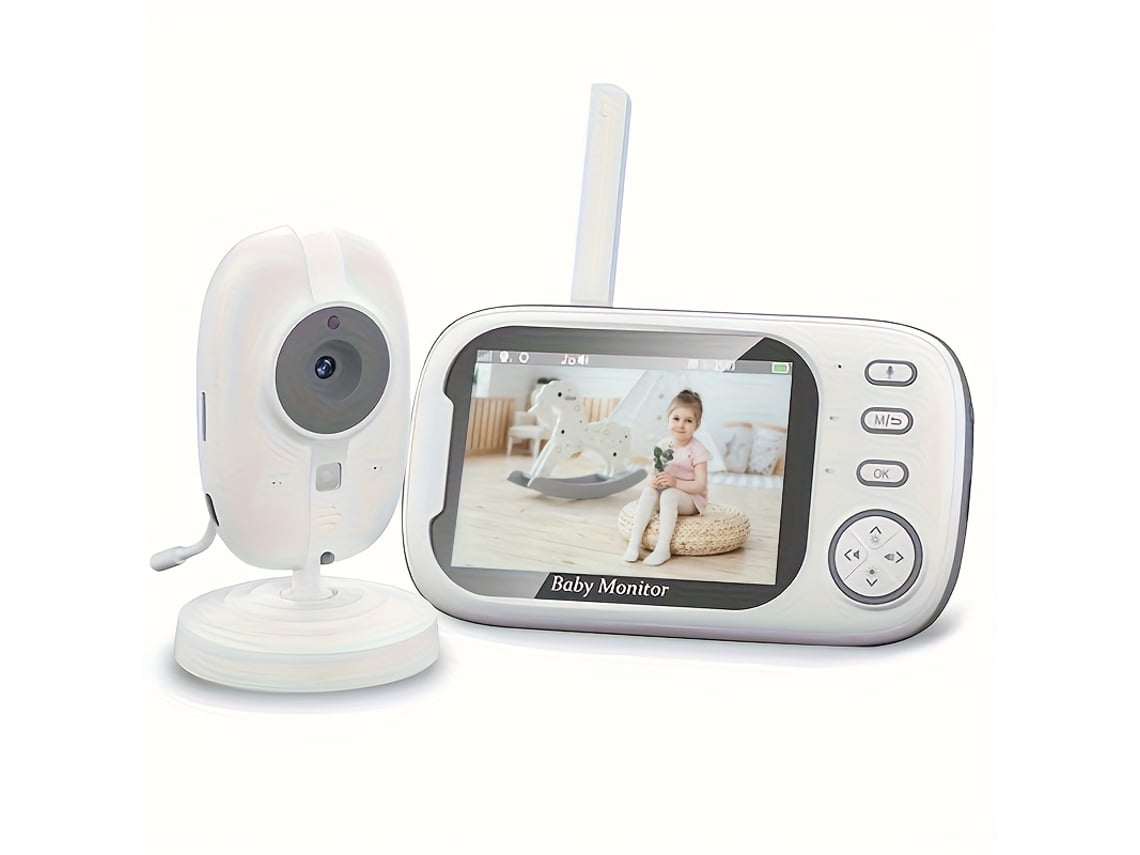 Monitor para Bebês - Tela Lcd de 3,5 Polegadas, Visão Noturna Automática, Áudio Bidirecional, Sensor de Temperatura, Ideal... STELASPLEN (câmera 720p)