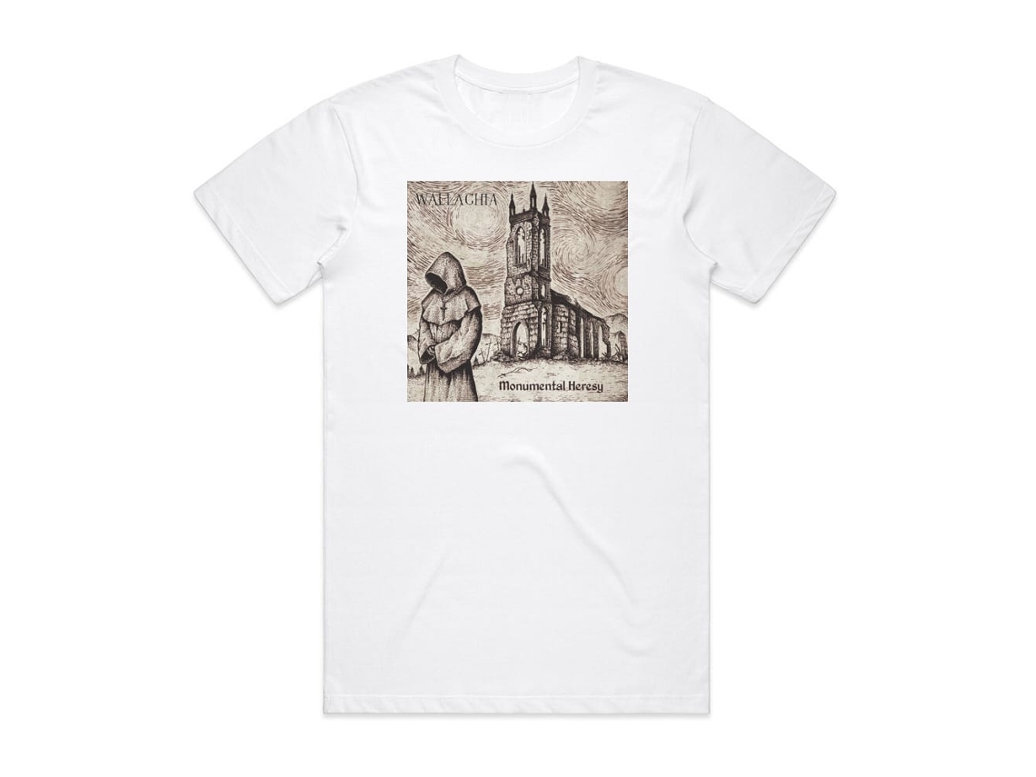 Wallachia Monumental Heresy Album Cover T-shirt White Rockinstone Size-s