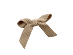Clip De Cabelo De Seda Bege Mulheres Raparigas Corduroy Simples Elegante Fashionable Acessório