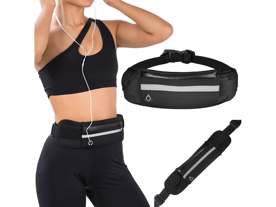 Bolsa de Cintura Espaçosa para Corrida, Ideal para Celular. BRILVIBERA