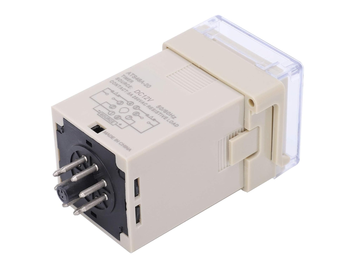 Módulo De Relé Temporizador Ats48a 20 Plástico Ac250v 5a Atraso 0