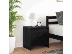 Vidaxl Armário De Cabeceira Carvalho Preto 45 X 34 X 44,5 Cm