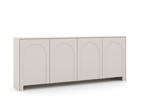 Cómoda Quatro Portas 3XE LIVING Caxemira Bege (83x204x35)