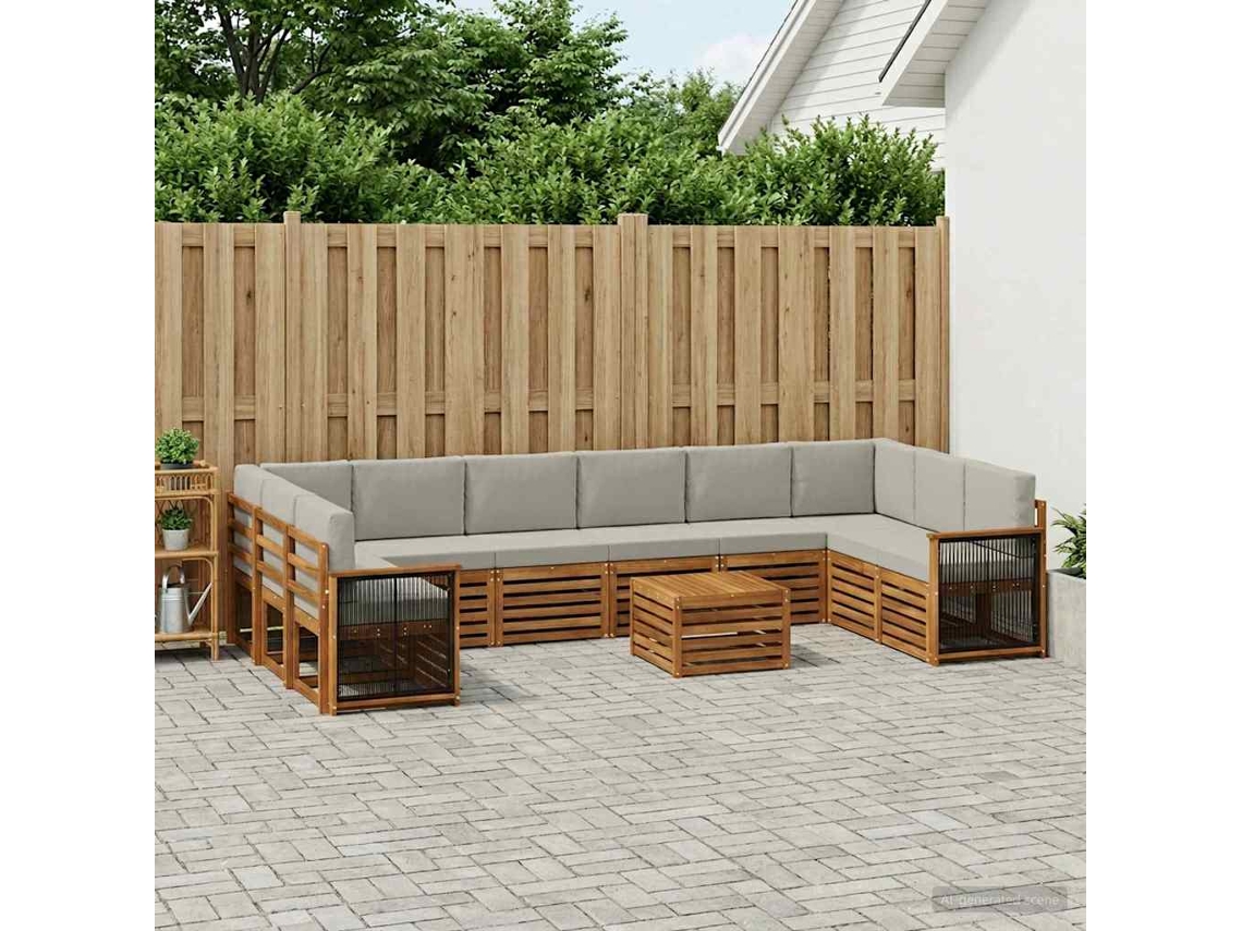 Vidaxl Conjunto De Sofás Para Exterior 8 Unid.
