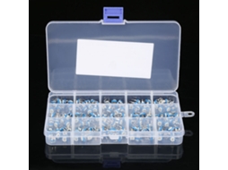 Laxiscreed Resistor Variável Azul E Branco Com Múltiplos Valores De Resistência Para Ajustes Precisos