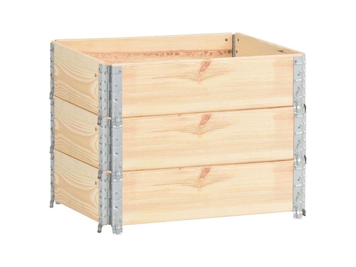 Pallet Collar, Pallet Collars Vidaxl Marrom Madeira De Pinho (60 X 80 Cm)