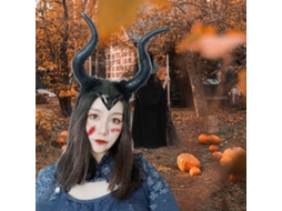 Laxiscreed Props Halloween Em Seda Preto Para Decoração E Festas Temáticas