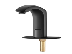 Conjunto de torneira de chuveiro com cabeçote quadrado, 30,5 cm, aspersor de mão, latão, acabamento preto fosco, 6,7 L/min | MARCA