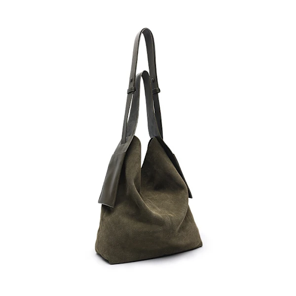 Bolsa de Ombro AQUAFORGE lona, grande, uso diário, marrom