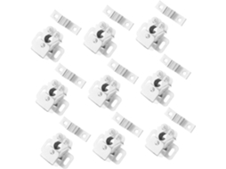 Conjunto Com 20 Fechos De Esfera Metálicos Portas Armários E Guarda Roupas