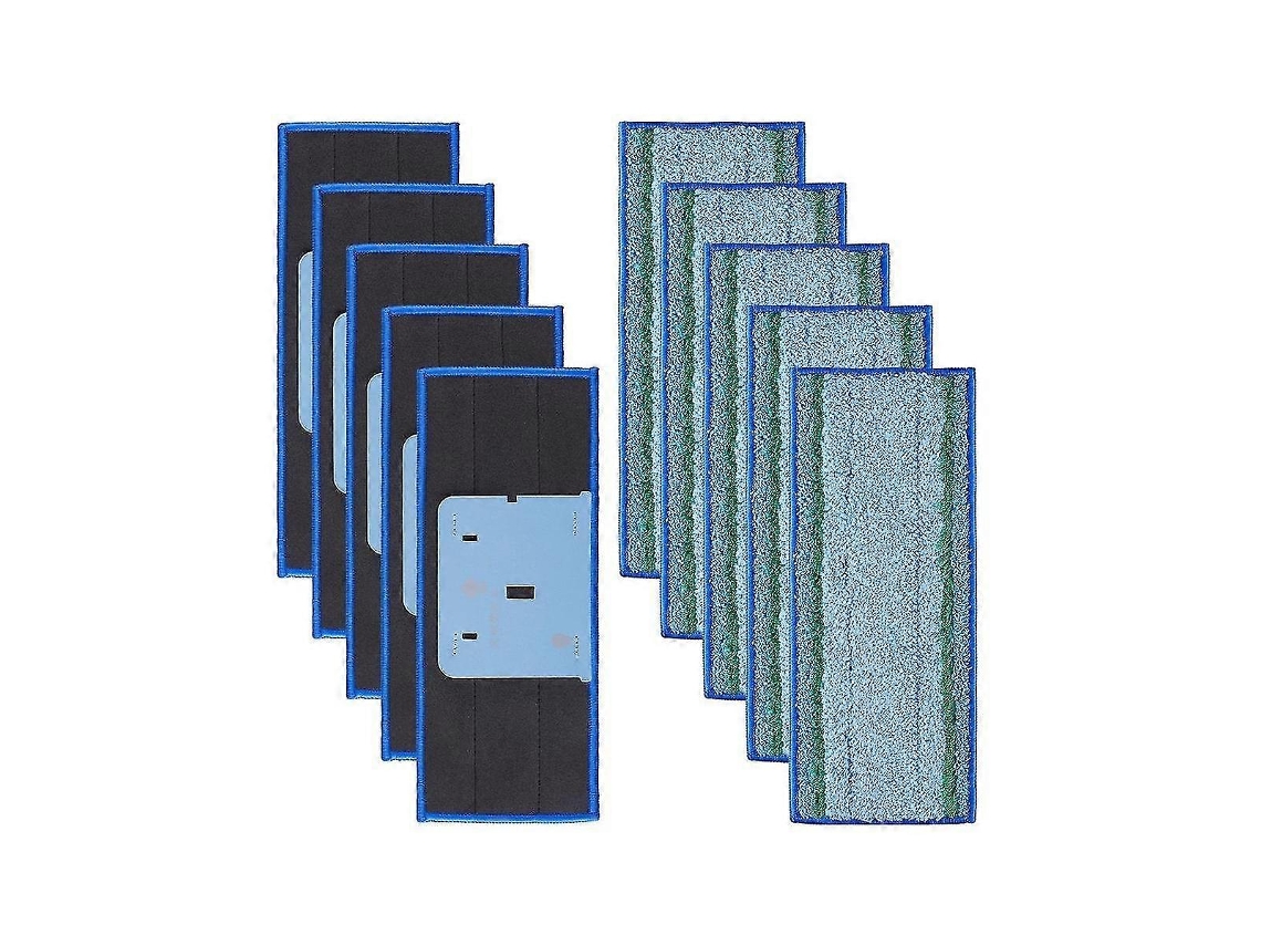 Pacote com 10 Panos de Limpeza para Robô Mop Jet M6 Ultimate, Panos de Limpeza Microfibra Laváveis​​ para Substituição BRILVIBERA