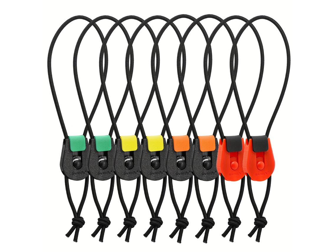8 Tiras para Vara de Pesca Samsfx Cintos Velcro Resistentes com Faixas Elásticas, Compatíveis Varas Arremesso, Spinning e F Db AQUAFORGE