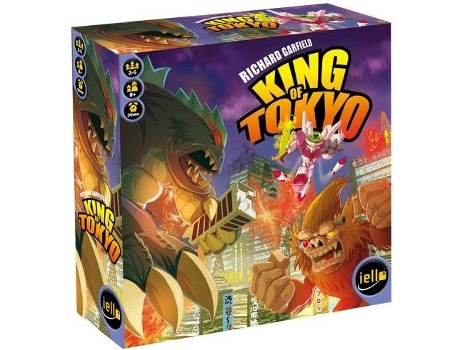 Jogo de Tabuleiro King Of Tokyo (Idade Mínima: 8 - Nível Dificuldade: Baixo)