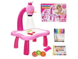 Desenho Gráficos Mesa de Desenho Infantil Projetor Led Quadro de Pintura Artística Escritório Ferramentas Educativas Tipo Rosa 1