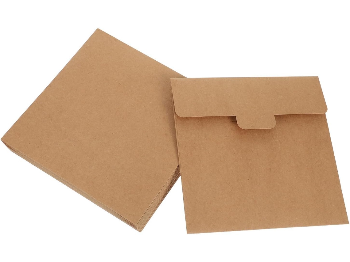 Carrées Résistantes Déchirure Em Papel Kraft 20x20 Cm 20 Fácil De Transportar, Para Convites, Scrapbooking E
