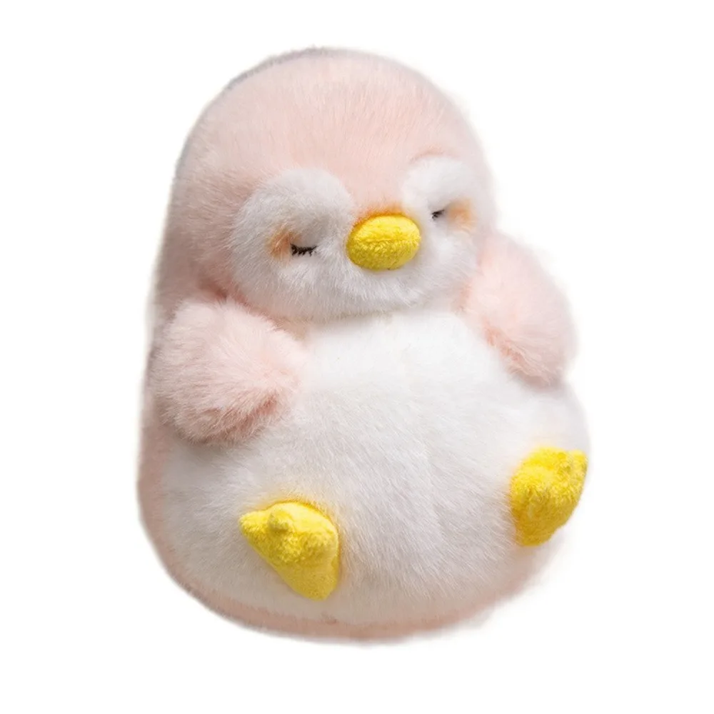 Divertido Pinguim Dormindo Brinquedo de Pelúcia Macio de Pinguim Sonhador de Desenho Animado MDUG (rosa 21cm)