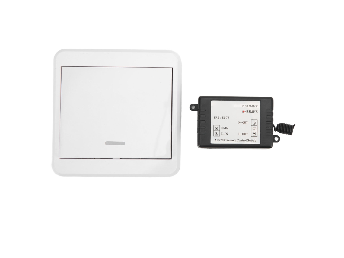Interruptor de Controle Remoto Sem Fio DC 12V com Relé 220V para Luz Residencial
