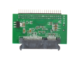 Cartão Adaptador Sata Para Ide 44 Pinos 1.5gbs Conector Fêmea Para Macho Conversor Leitor De Disco Rígido