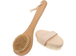 Conjunto De 2-escovas Esfoliantes Corporais Fomiyes Para Banho E Chuveiro, Formato Ergonômico, Cerdas Macias, Limpeza