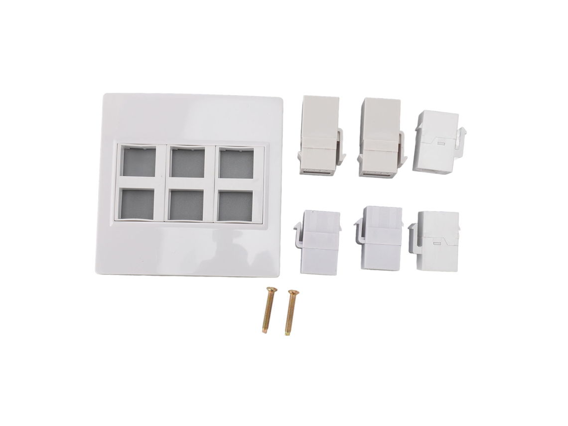 Painel de Parede com USB 3.0 e suporte RJ45 EOOCOO