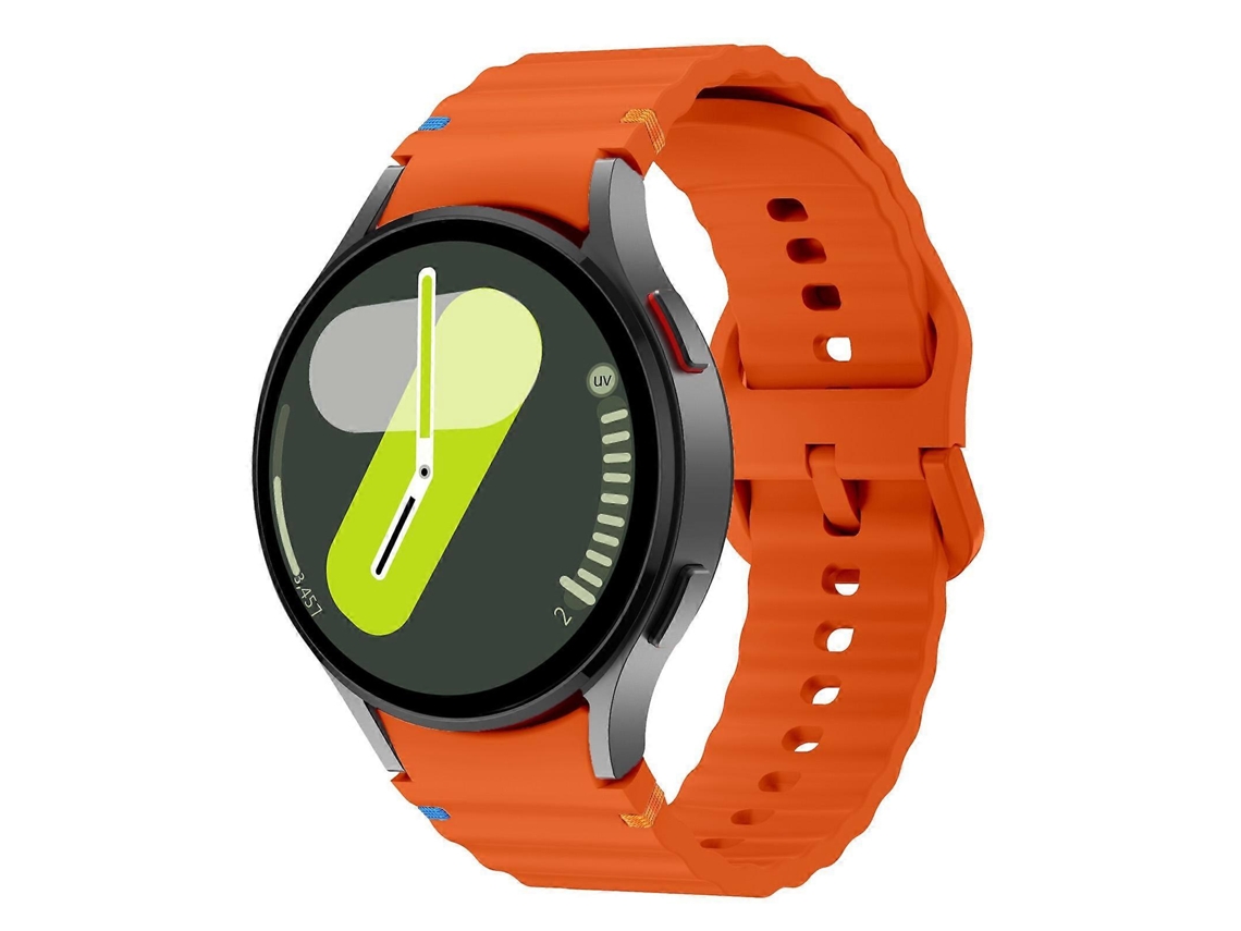 Pulseira De Silicone Com Costura Ondulada Kalebol Para Samsung Galaxy Watch 7 / 6 / 5 / 4