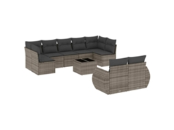 Garden Sofa Set, Garden Sofa Sets Vidaxl Cinzeto Rattan / Vime (n/a)