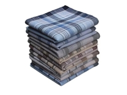Pacote com 10 Lenços de Bolso Masculinos em Algodão, 38 Cm X 38 Cm AQUAFORGE