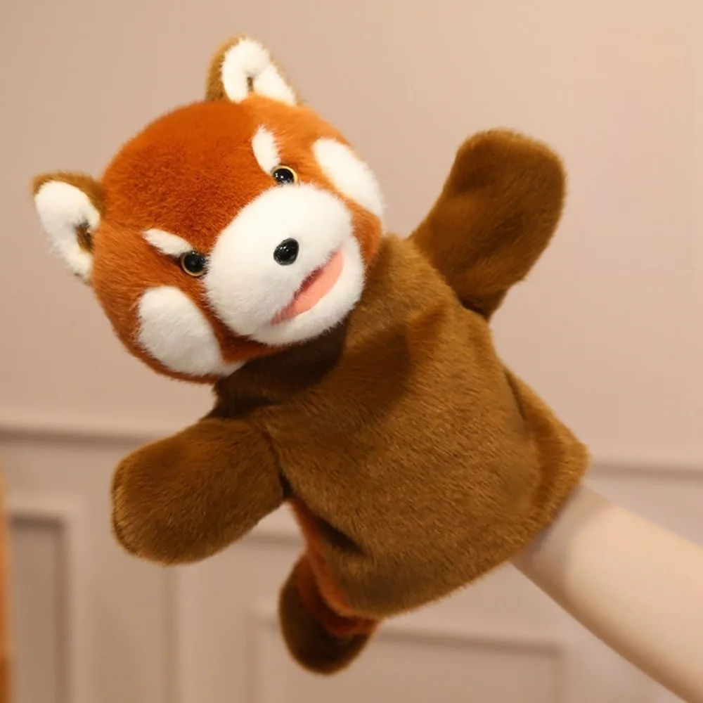 Fantoche de Dedo de Animal Brinquedo Interativo e Macio para Educação Infantil Ideal para Contar Histórias com os Dedos MDUG (tanuki)