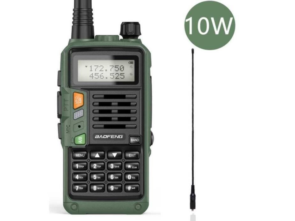 CGDJ10247-Baofeng UV S9 Plus walkie talkie portátil muito poderoso para caça. rádio bidirecional. radiofrequência. Presunto CB. grande po YWEI