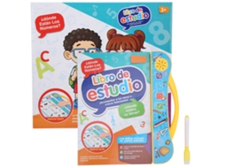 Livro Eletrônico Audível Bilíngue Espanhol-inglês Para Crianças Brinquedo De Leitura E Aprendizagem Cognitiva Amarelo