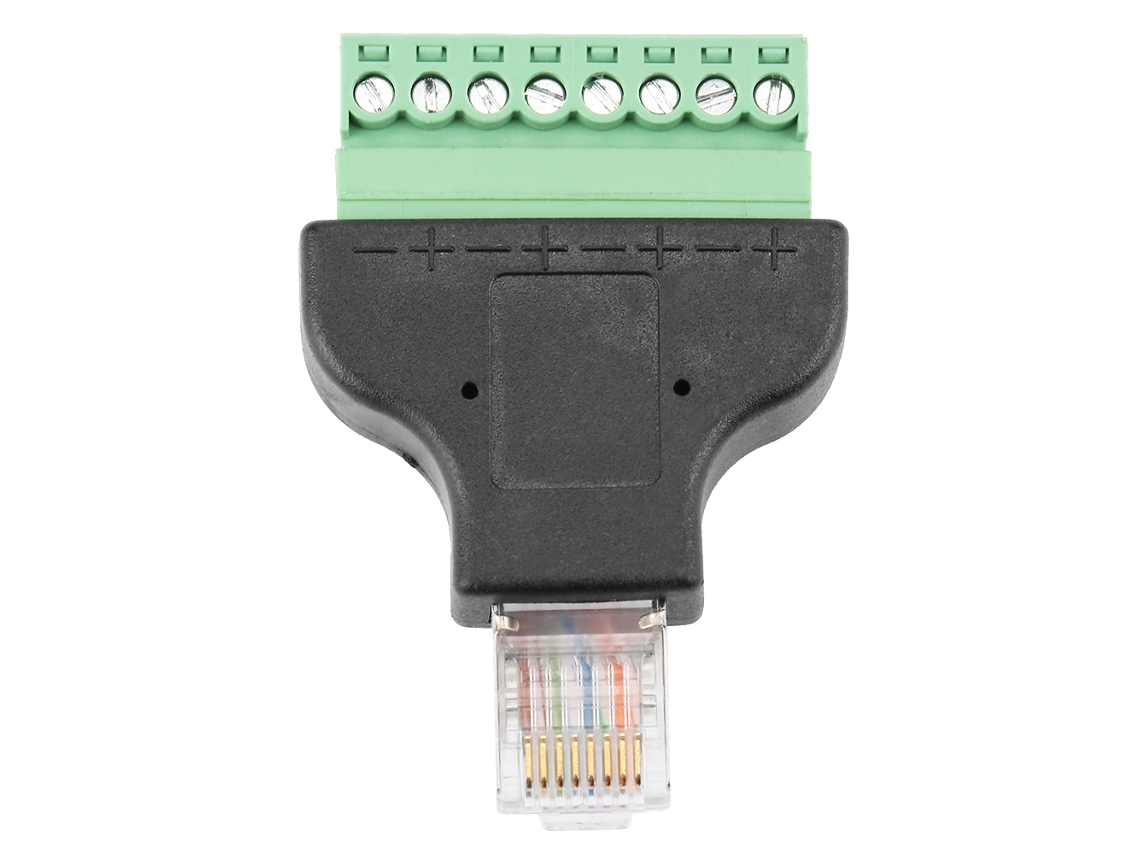 Conector Adaptador De Conversão Ethernet Rj45 Macho Para Terminal Digital 8 Pinos 8p8c-aquaforge