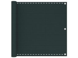 Vidaxl Tela De Varanda Verde-escuro 90 X 1200 Cm Hdpe E Alumínio