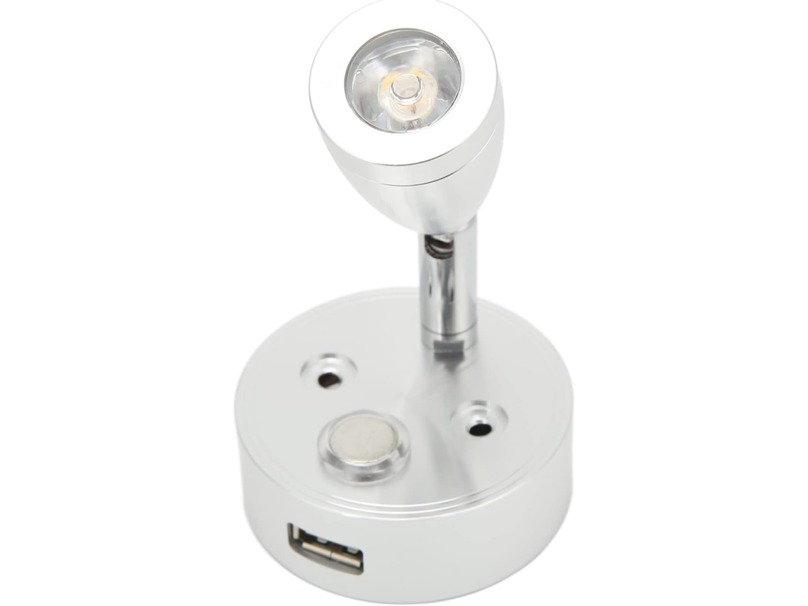 Luz De Leitura Led Para Autocaravanas, 10v 30v 3w Ajustável, Interruptor Tátil, Iluminação Interior Usb Com Base