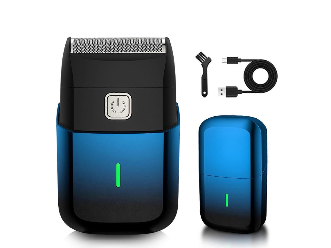 Barbeador Elétrico De Cabeça Única Gradiente Azul, Carregamento Usbgradient Blue