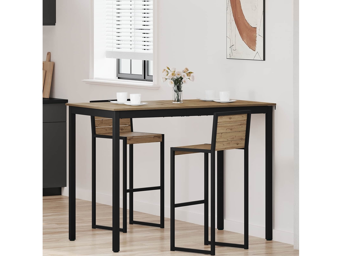 Vidaxl Mesa De Bar Em Pé Derivados De Madeira Retangular