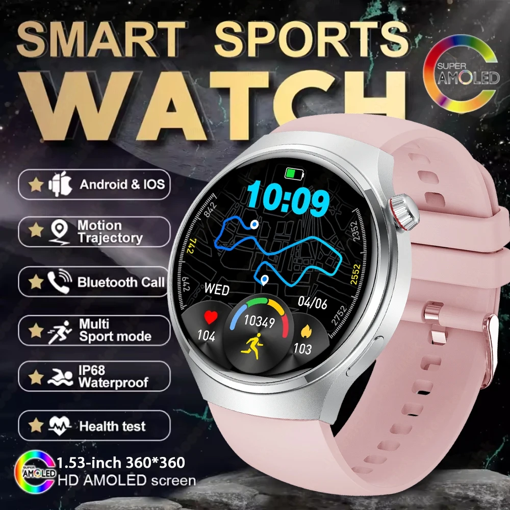 Smartwatch, Monitoramento de Frequência Cardíaca, Mais de 150 Modalidades Esportivas, Chamadas Bluetooth MDUG (rosa)