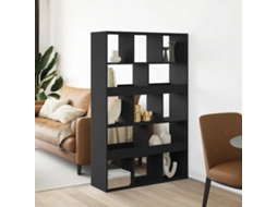 Vidaxl Divisória 100x33x156,5 Cm Derivados De Madeira Preto