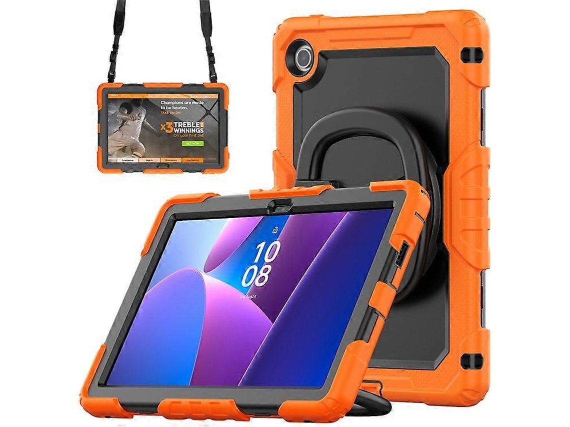 Capa De Silicone Para Tablet Compatível Com Lenovo Tab 10.1 Tb 311xu / Tab Tb311fu Com Suporte E Alça De Ombro Facpoet (2025)
