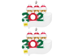 peças de enfeite de Natal para pendurar na árvore, representando o Papai Noel abençoando. Decoração festiva.