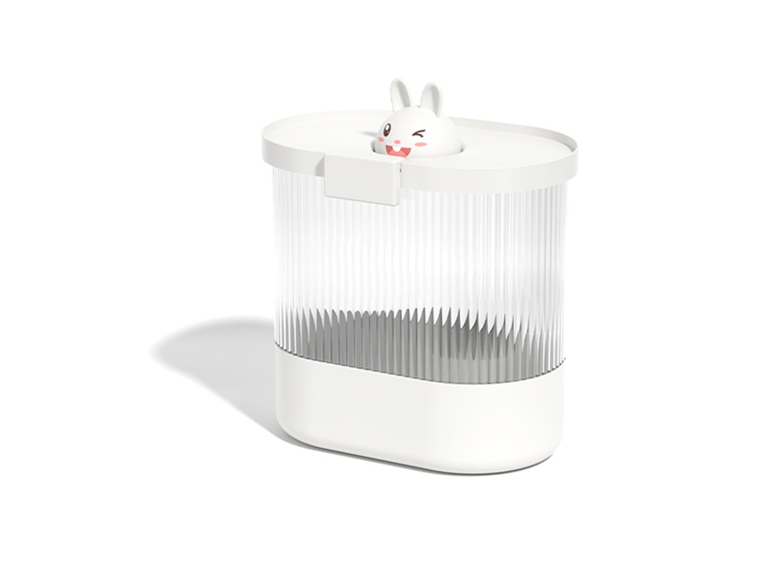 Cubo Hermético Antihumedad De Arroz De Pp Pet Grueso Para Almacenar Grano, Harina, Comida De Perro, Hogar, L, Conejo Blanco