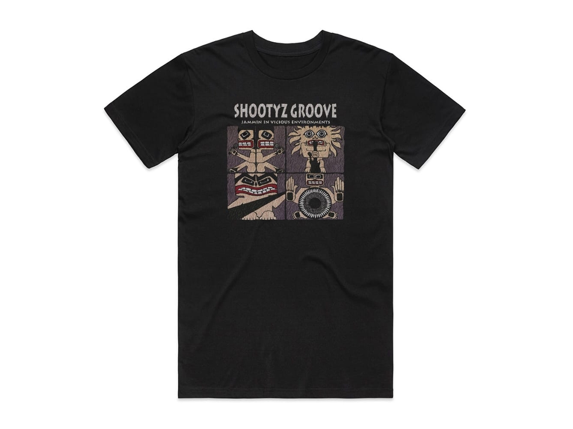 Shootyz Groove Jammin In Vicious Environments Album Cover T-shirt Black Rockinstonesize—xxl