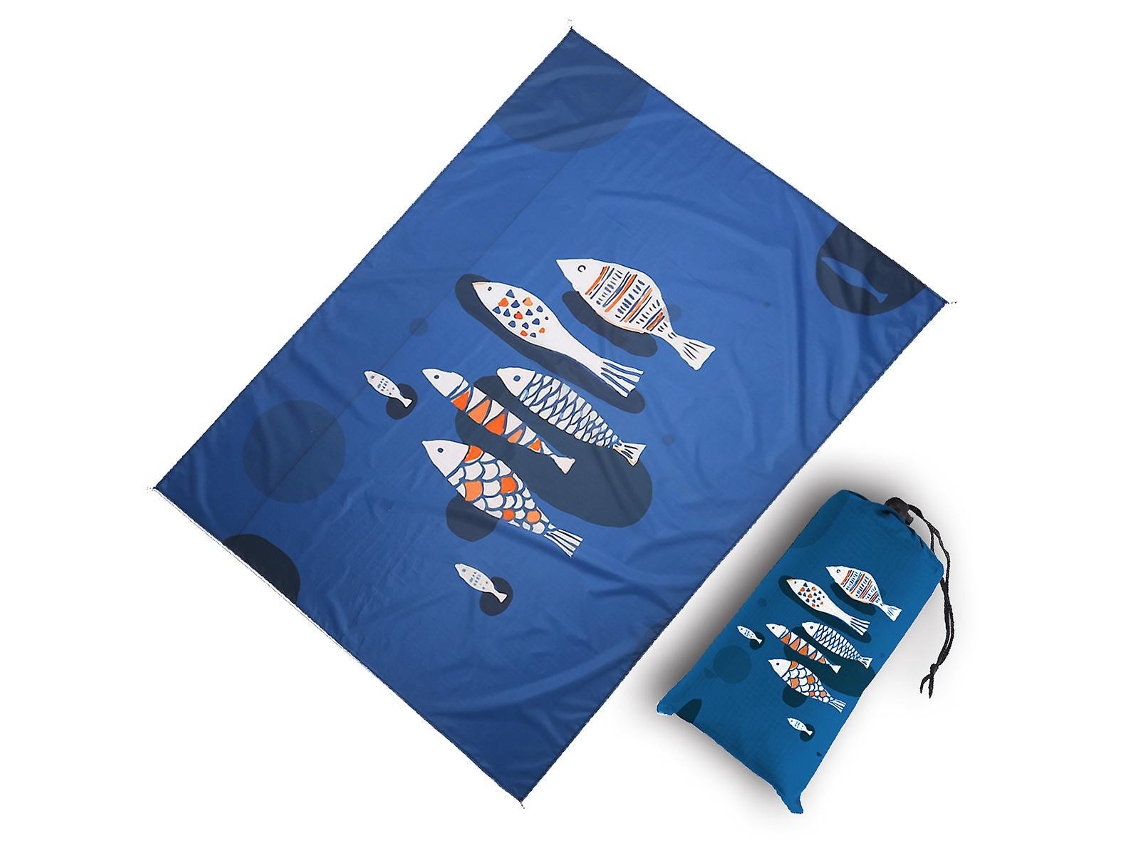 Cobertor de piquenique de praia grande e impermeável Slowmoose, 210 x 200 cm, portátil e à prova de areia, ideal para acampamentos, viagens e eventos ao ar livre