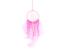 Atrator de Sonhos com Luz Noturna Pena Rosa | S/MARCA